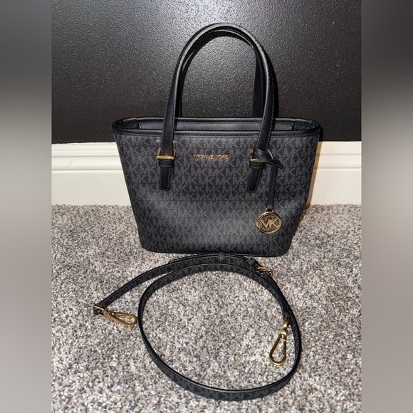 Michael Kors Handbags - Michael Kors MK logo mini tote with logo crossbody strap
